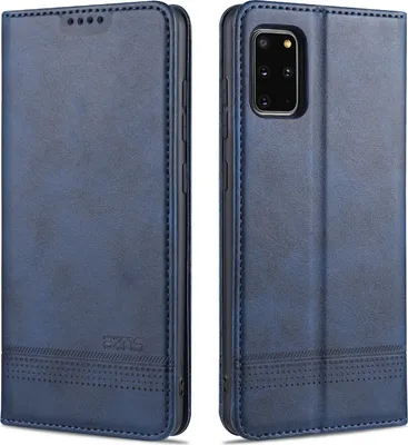 Immagine prodotto di Custodia Samsung S20 Plus, Portafoglio con chiusura magnetica e supporto, Custodia Flip in pelle per Samsung Galaxy S20 Plus blu
