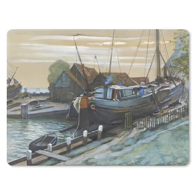 Produktbild von MuchoWow® Mauspad Mousepad Droogdok am Durgerdam - Piet Mondrian 23x19 cm - Mousepads - Maus Mat - Pad - Mausunterlage - Schreibtischunterlage - Mauspad
