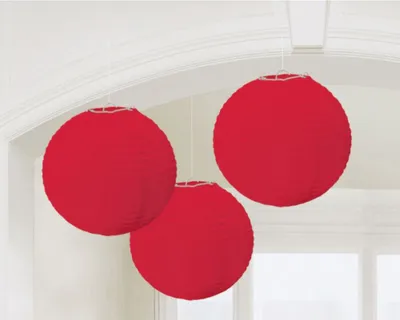 Produktbild von 3 Lampions rot