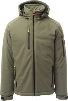 Produktbild von Payper Creek Pad Soft-Shell Jacke Wattiert/Militärgrün/Grün Gr. XL, S00330