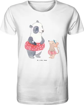 Produktbild von Mr. & Mrs. Panda T-Shirt Herren Otter Schwimmen Größe XL - Weiß - Geschenk, Schwimmkurs, Oberteil, Tshirt, Wassersport, Shirt, Herren-T-Shirt