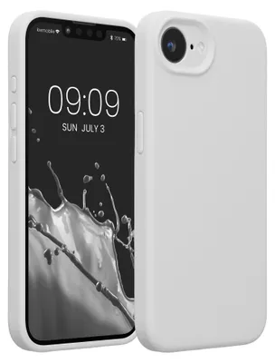 Produktbild von kwmobile Hülle kompatibel mit Apple iPhone 17e / iPhone 16e - Hülle Silikon gummiert - Handyhülle - Handy Case in Weiß