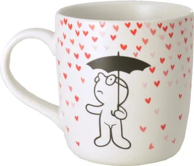 Produktbild von Mr. P Heart Kaffeebecher mit Herzregen
