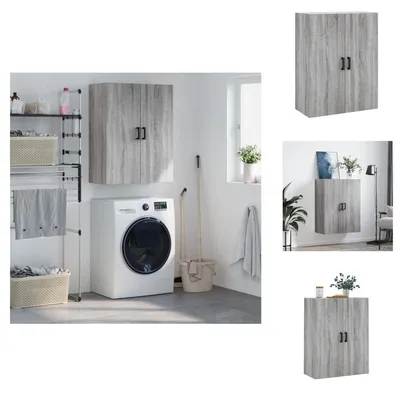 Image de vidaXL Armoire murale Gris Sonoma 69,5x34x90 cm - Sideboards