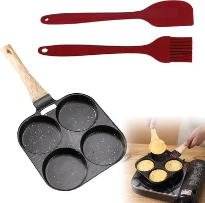 Obrázok produktu pre Silikónový štetec na olej so špachtľou, 34 x 18 cm, čierny vložka do hamburskej panvice