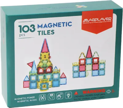Produktbild von 3D-Magnetbaukasten - 103 Teile