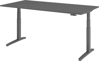 Produktbild von bümö Schreibtisch elektrisch XBHM - Nachbildung: Graphit, Gestell: Graphit, Größe:  200 x 100 cm