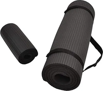 Produktbild von Famanu Yogamat Multifunktional - 1-2 Zoll dick, rutschfest, mit Kniepolster und Tragegurt