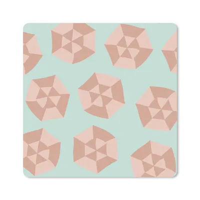 Produktbild von MuchoWow® Mauspad Mousepad Sommer - Sonnenschirme - Blau 20x20 cm - Mousepads - Maus Mat - Pad - Mausunterlage - Desk Mat - Bureauartikeln