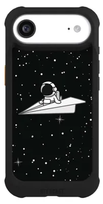 Produktbild von NIVOCASE Hülle für Apple iPhone Air  Stoßfeste Handyhülle NIVOmax Case Schwarz Astronaut Comic Papier