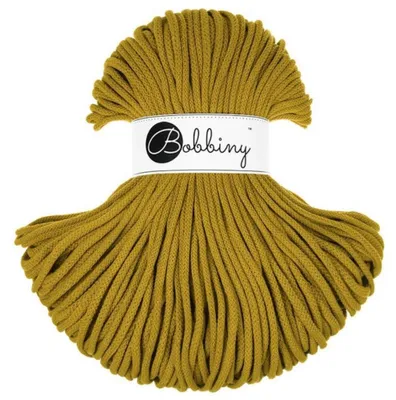 Produktbild von Bobbiny Premium 5 mm 100 m Spicy Yellow Schnur