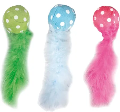 Immagine prodotto di Karlie Polka Ball - Gioco per gatti - Tessile - Assortito - Diam.4 cm