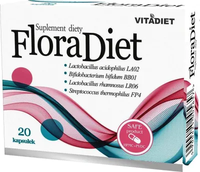 Obrázek produktu pro Vitadiet Flora Diet 20 střevních kapslí