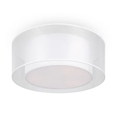 Immagine prodotto di Plafoniera in tessuto metallico Ø 52 cm rotonda bianca E27 Plafoniera moderna a 3 luci