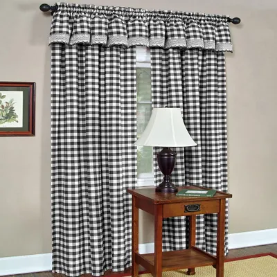 Buffalo Check Panel Vorhang 42x84 cm Schwarz/Weiß