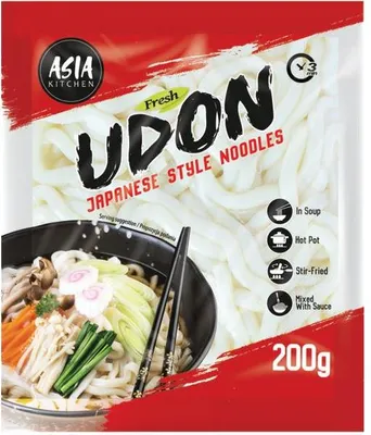 Zdjęcie produktu dla Makaron Udon świeży 200g - Asia Kitchen