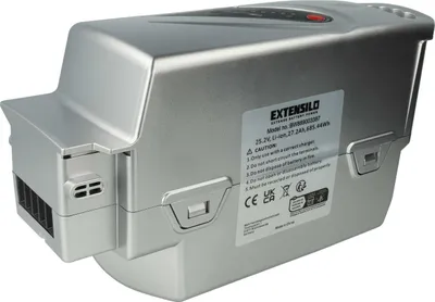 Produktbild von EXTENSILO Akku kompatibel mit Flyer R Urban, R Tour, S Eco 26, R XT, S Eco 28, S Street 28, S Street 26 E-Bike (27,2 Ah, 26 V, Li-Ion) - Silber