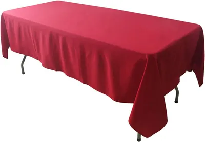 Imagen del producto de Mantel rectangular, color rojo, 150x300 cm, resistente al agua y a las manchas, ideal para la cocina y el jardín