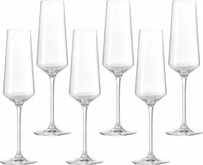 Produktbild von Leonardo Puccini Sektglas 6er Set, Sekt Schaumweinglas, Teqton, Stielglas, Glas, 220 ml, 14788