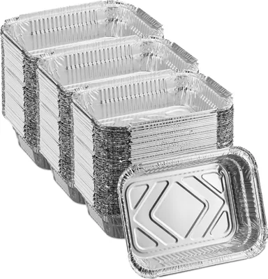 Produktbild von relaxdays Aluschalen Grill 150er Set