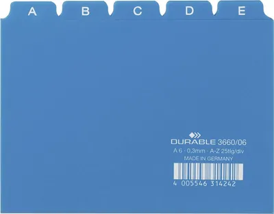 Obrázok produktu pre Durable 3660/06 - Blau - 148 mm - 105 mm - 25 Stück(e)
