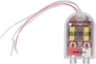Zdjęcie produktu dla 12 -V -Auto -Stero -Radio -Konwerter -Loudspeaker high to low RCA -Wzmacniacz -Adapter impedancji audio