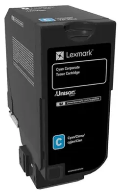 Productafbeelding van Toner LEXMARK 74C20CE voor de CS720 PROJ, kleur: cyaan