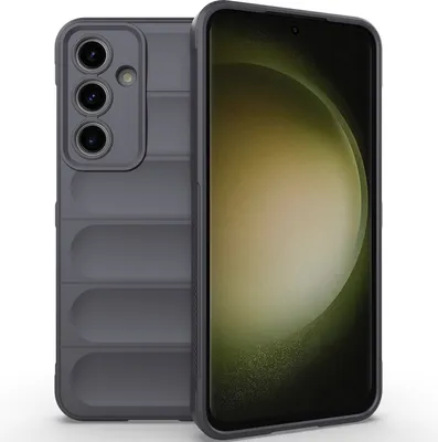 Produktbild von Handyhülle für Samsung Galaxy S24 FE Weich TPU Silikon Stossfest Anti-rutsch Hülle Dunkelgrau