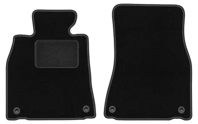 Produktbild von Velours-Fußmatten vorne für Lexus LS III 2000-2006 (Limousine) – 2-tlg, Schwarz, passgenau – Wielganizator LUX