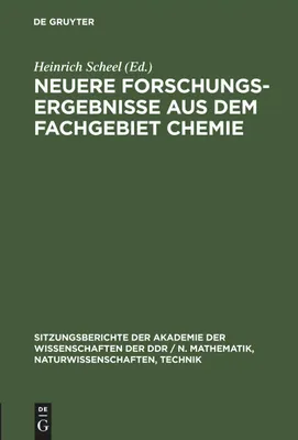 Produktbild von Neuere Forschungsergebnisse aus dem Fachgebiet Chemie