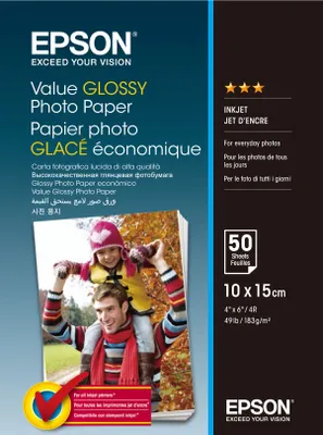 Produktbild von Paper/Value Glossy Photo 10x15cm 50sh
