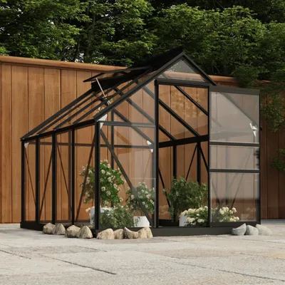 Obrázek produktu pro vidaXL Skleník antracit 155x200,5x191 cm Hliník