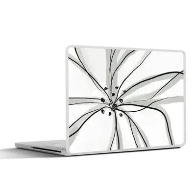 Produktbild von MuchoWow® Laptop Aufkleber Sticker Cover Blumen - Abstrakt - Design 30x22 cm - Laptop-Sticker