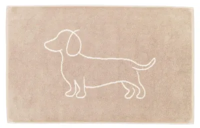 Produktbild von Cawö Badematte We love Dogs Dackel Natur Beige (50x80cm)