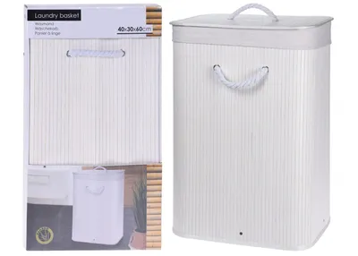 Obrázok produktu pre EXCELLENT Kôš na bielizeň bambus 72 l biela KO-HX9100520