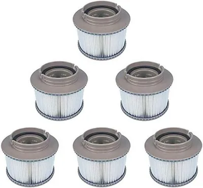Produktbild von Filterpatrone - 6 Stück - Einfach zu Reinigen - Schwimmbadfilter - Whirlpoolfilter - Schützt Pumpe/Heizung - Gesundes und Sauberes Wasser
