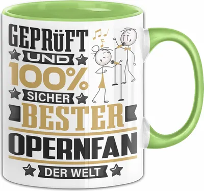 Produktbild von Opernfan Geschenk Lustiger Spruch für Opernfan Geschenkidee Bester Opernfan Der Welt (Grün)