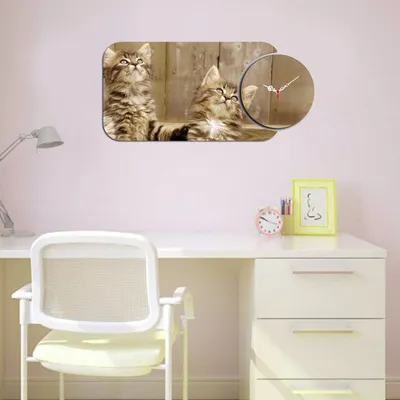 Produktbild von Opviq, YMS- HMA5178, Bunt, Wanduhren, 68 x 32 cm, 100% MDF (Dicke: 3 mm)