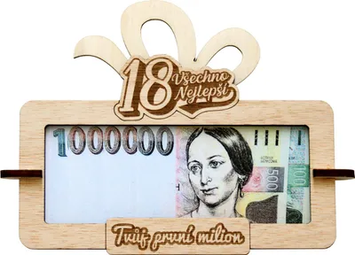 Obrázek produktu pro Tabulka na peníze Tvůj první milion k 18