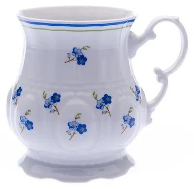 Produktbild von Sonáta, Tasse, tschechisches Porzellan, 350 ml, Vergissmeinnicht, Leander
