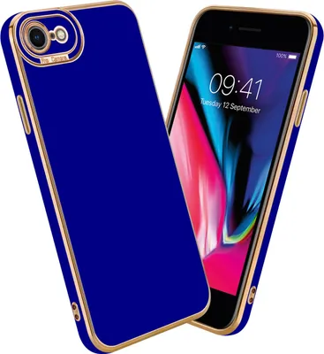 Image de Cadorabo Housse pour Apple iPhone 7 / 7S / 8 / SE 2020 Housse de protection en bleu Etui Housse de téléphone portable Cover Case TPU protection appareil photo