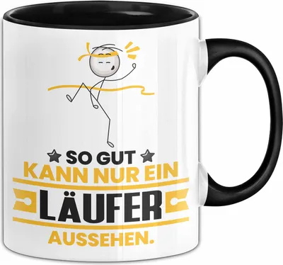 Produktbild von Läufer Geschenk Tasse So Gut Kann Nur Ein Läufer Aussehen Geschenkidee Kaffee-Becher (Schwarz)