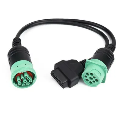 Produktbild von H19C LKW KFZ 9pin 16pin OBD2 Y-Typ Kabel Adapter Interface Diagnosegerät J1939