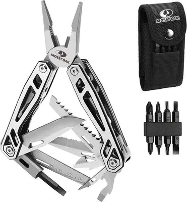 Produktbild von Famanu Multitool 21-in-1 - Edelstahl, kompakt, mit Aufbewahrungstasche