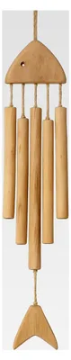 Produktbild von Windspiel aus Holz – Hängende Windspiele für den Außenbereich – Maritime Dekoration für Garten, Balkon und Terrasse – Wetterfeste Hängedekoration im maritimen Stil