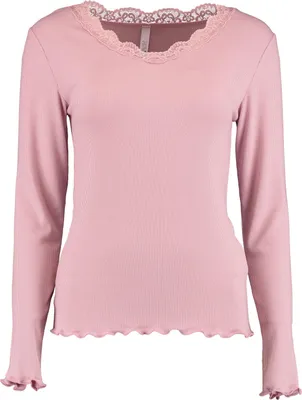 Produktbild von Longsleeve Oberteil mit V-Ausschnitt, normale Passform