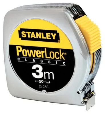Productafbeelding van Stanley - "Powerlock" meetlint AW625 (3 meter) (zwart/geel)