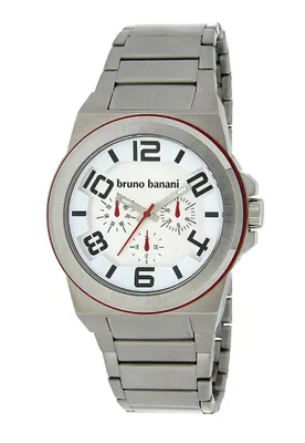 Produktbild von Bruno Banani Zelos BR21123 Weiss Silber Herren Armbanduhr