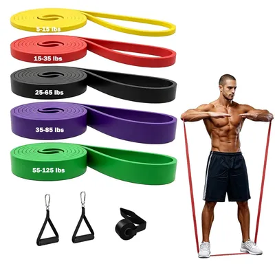 Obrázok produktu pre Omgoods – Súprava 5 odporových gum pre fitness a fyzioterapiu