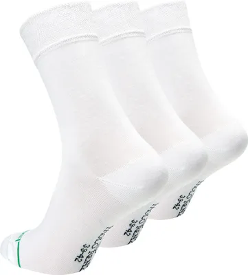 Produktbild von Paolo Renzo Bambus Business Socken Damen & Herren 3 Paar 35/38 Weiß